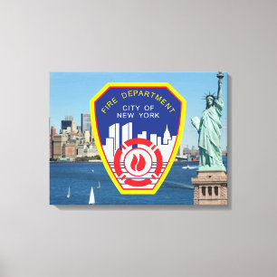 New York City Fire Department Canvastryck