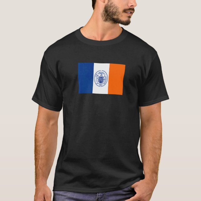 New York City Flag 1915 1977 T Shirt (Framsida)
