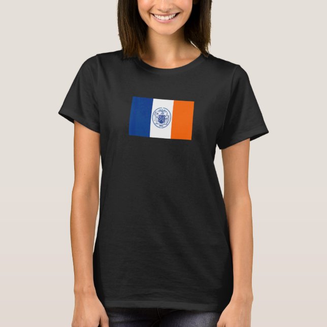 New York City Flag 1915 1977 T Shirt (Framsida)