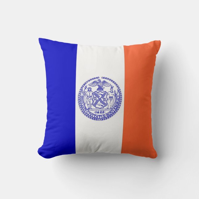 New York City Flagga American MoJo Pillow Kudde (Framsida)