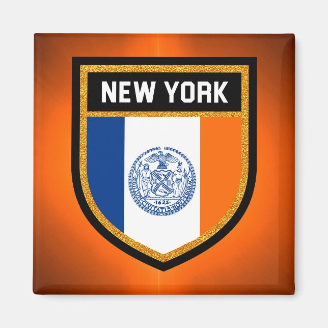 New York City Flagga Magnet (Framsidan)