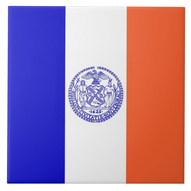 New York City Flagga Tile Kakelplatta (Framsidan)