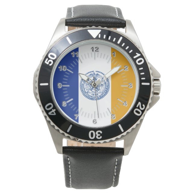 New York City flagga Watch Armbandsur (Framsida)