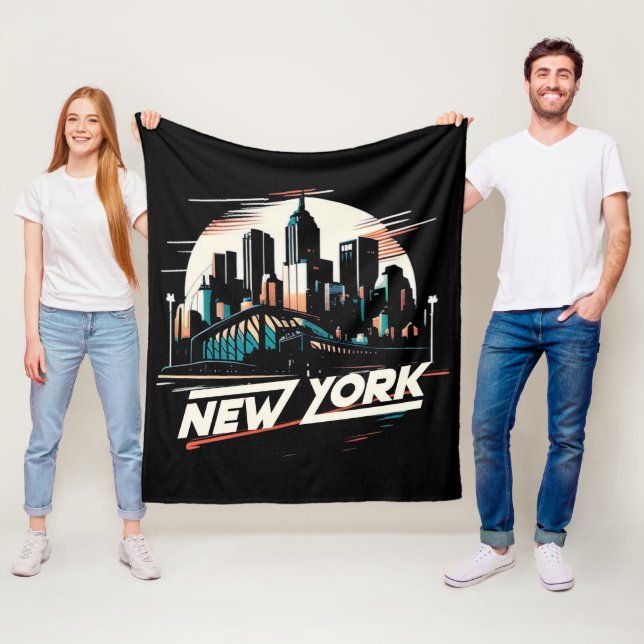 New York City Fleecefilt (På plats)