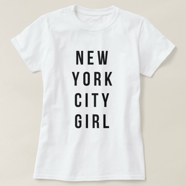New York City flicka T-shirt (Design framsida)