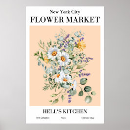New York City Flower Market helvetes köksPoster Poster