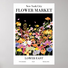 New York City Flower Market LOWER ÖSTER Poster