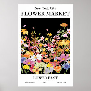 New York City Flower Market LOWER ÖSTER Poster