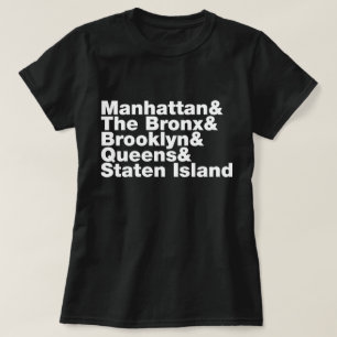~ New York City för fem städer T-shirt