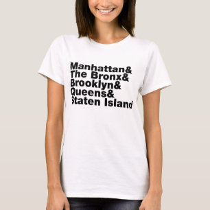~ New York City för fem städer Tee