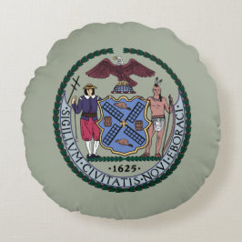 New York City-förseglingen Rund Kudde