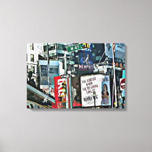 New York City Fotografi Konst Lindad Canvas