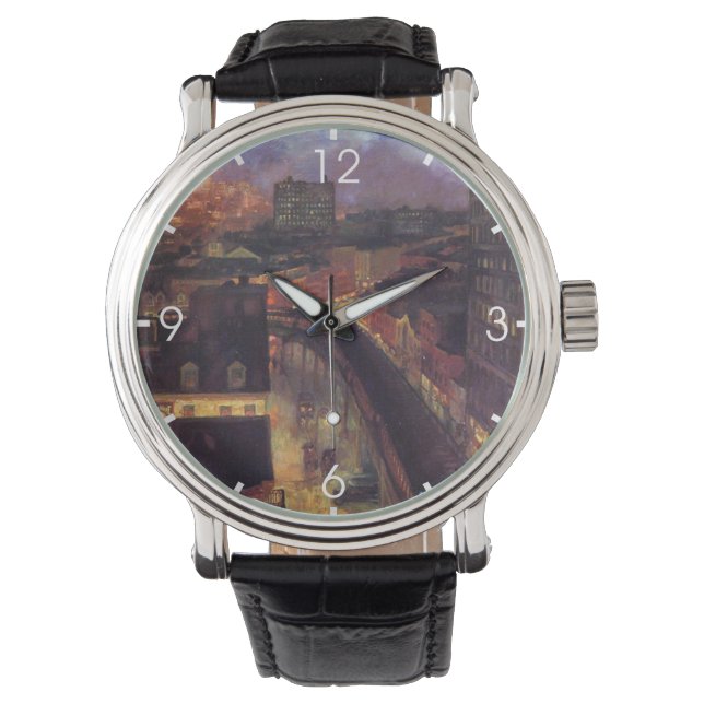 New York City från Greenwich Village (NYC) Armbandsur (Framsida)