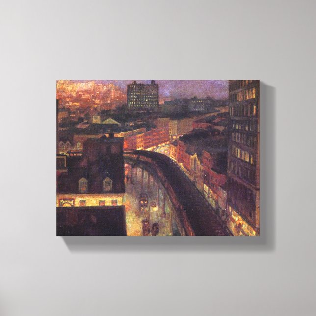 New York City från Greenwich Village (NYC) Canvastryck (Framsida)