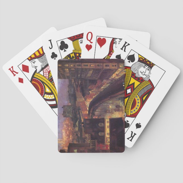 New York City från Greenwich Village (NYC) Casinokort (Baksidan)