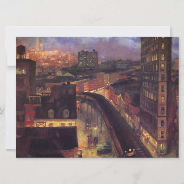 New York City från Greenwich Village (NYC) Kort (Framsida)