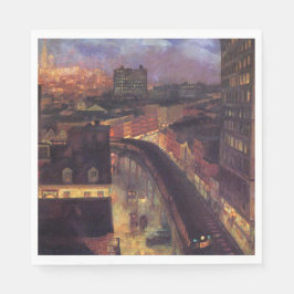 New York City från Greenwich Village (NYC) Pappersservett