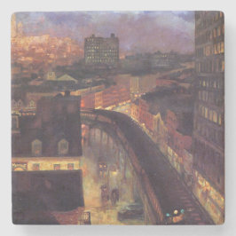 New York City från Greenwich Village (NYC) Stenunderlägg