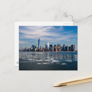 New York City Freedom Torn Skyline vykort