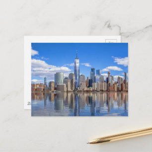 New York City Freedom Torn Skyline Vykort