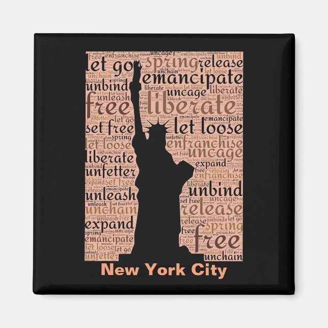 New York City Frihetsgudinnan Magnet (Framsidan)