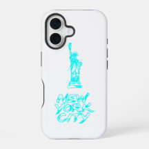 New York City Frihetsgudinnan Neon Cyan Pensel