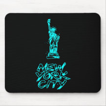 New York City Frihetsgudinnan Neon Cyan Pensel
