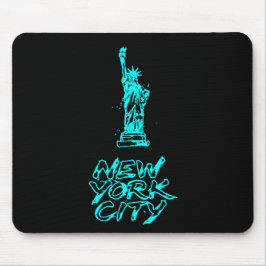 New York City Frihetsgudinnan Neon Cyan Pensel Musmatta