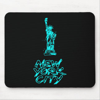 New York City Frihetsgudinnan Neon Cyan Pensel Musmatta