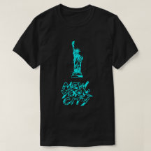 New York City Frihetsgudinnan Neon Cyan Pensel