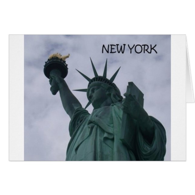 New York City Frihetsgudinnan (St.K) Hälsningskort (Framsidan Horizontal)