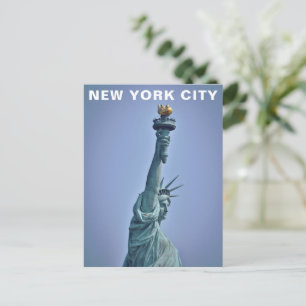 New York City Frihetsgudinnan Vintage Resa Vykort