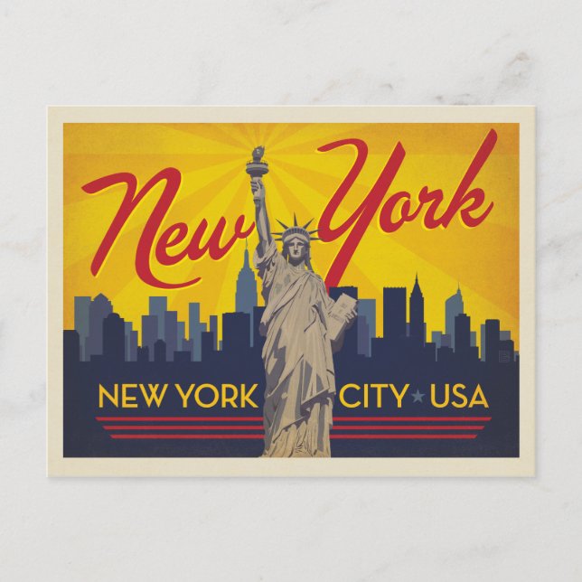 New York City | FRIHETSGUDINNAN Vykort (Framsida)