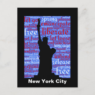 New York City Frihetsgudinnan Vykort