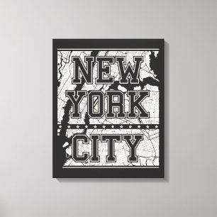New York City gatakarta Canvastryck