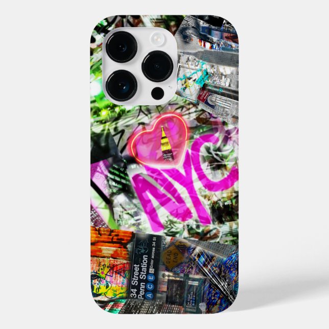 New York City Graffiti Empire state iphone case (Baksida)