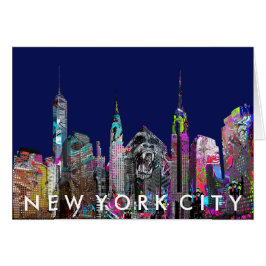 New York City graffiti Hälsningskort