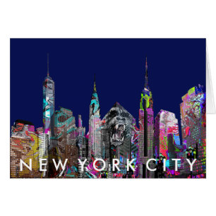 New York City graffiti Hälsningskort