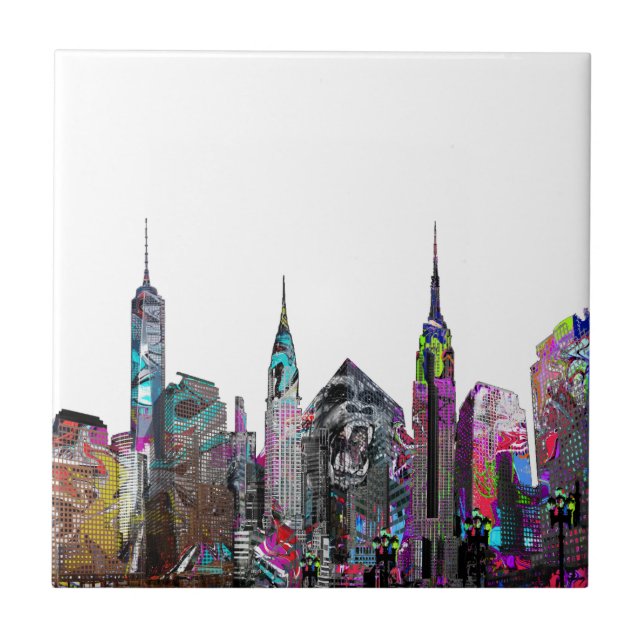 New York City graffiti Kakelplatta (Framsidan)