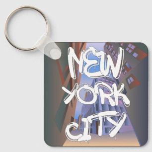 New York City Graffiti Keychain Nyckelring