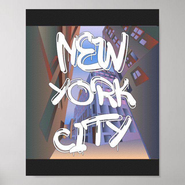 New York City Graffiti Poster (Framsidan)