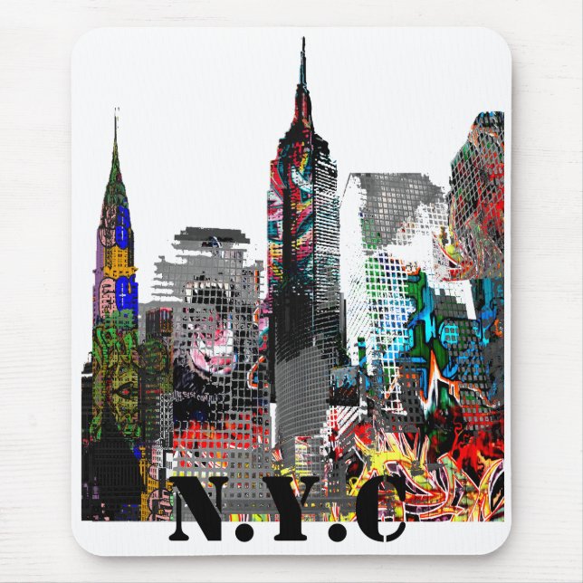 New York City graffiti skyline Musmatta (Framsidan)