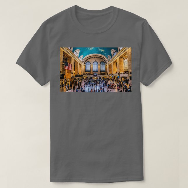 New York City Grand Central Station Terminal T Shirt (Design framsida)