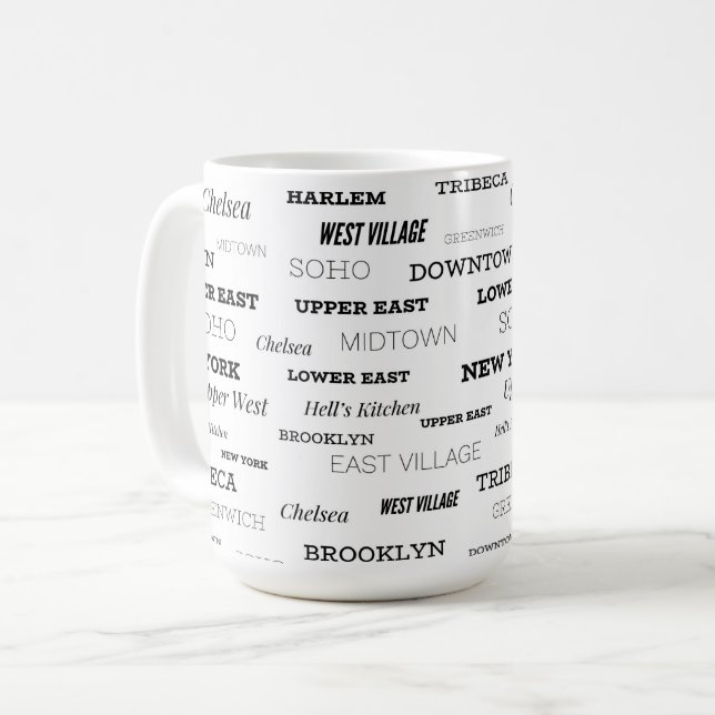 New York City-grannar Kaffemugg (Framsida vänster)