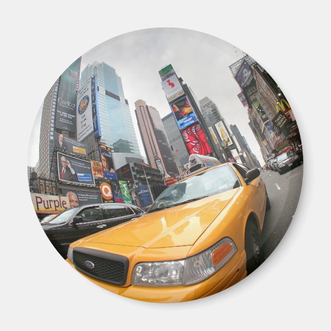 New York City Gult Cab Magnet (Framsidan)