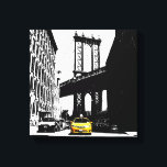New York City Gult Taxi Brooklyn Bridge Nyc Canvastryck<br><div class="desc">New York City Gult Taxi Brooklyn Bridge Nyc Pop Art Canvas Art Print.</div>