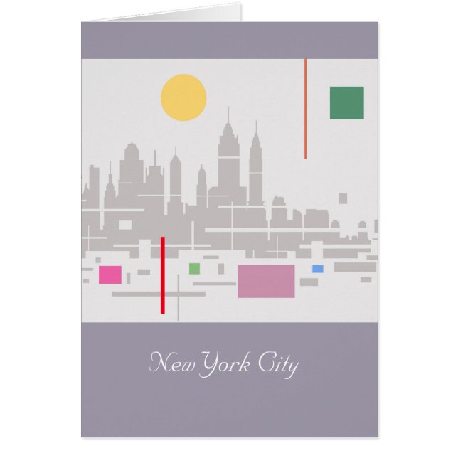 New York City Hälsningskort (Framsidan)
