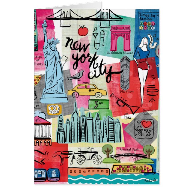 New York City Hälsningskort (Framsidan)