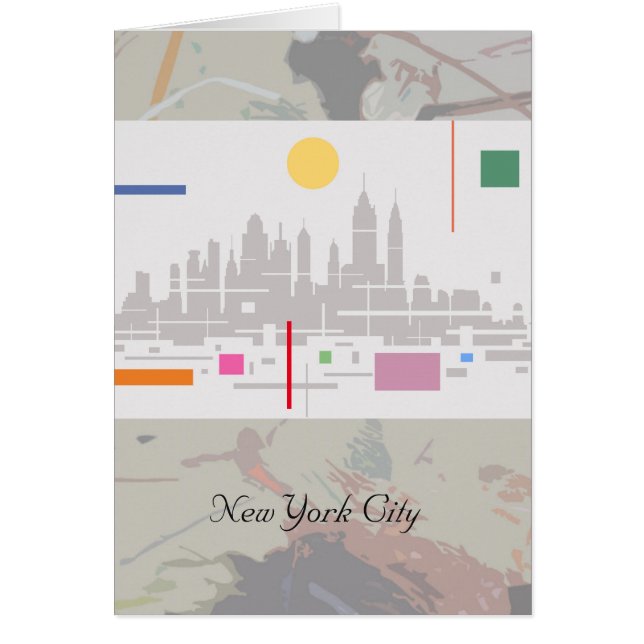 New York City Hälsningskort (Framsidan)