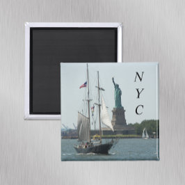 New York City hamnfoto Magnet
